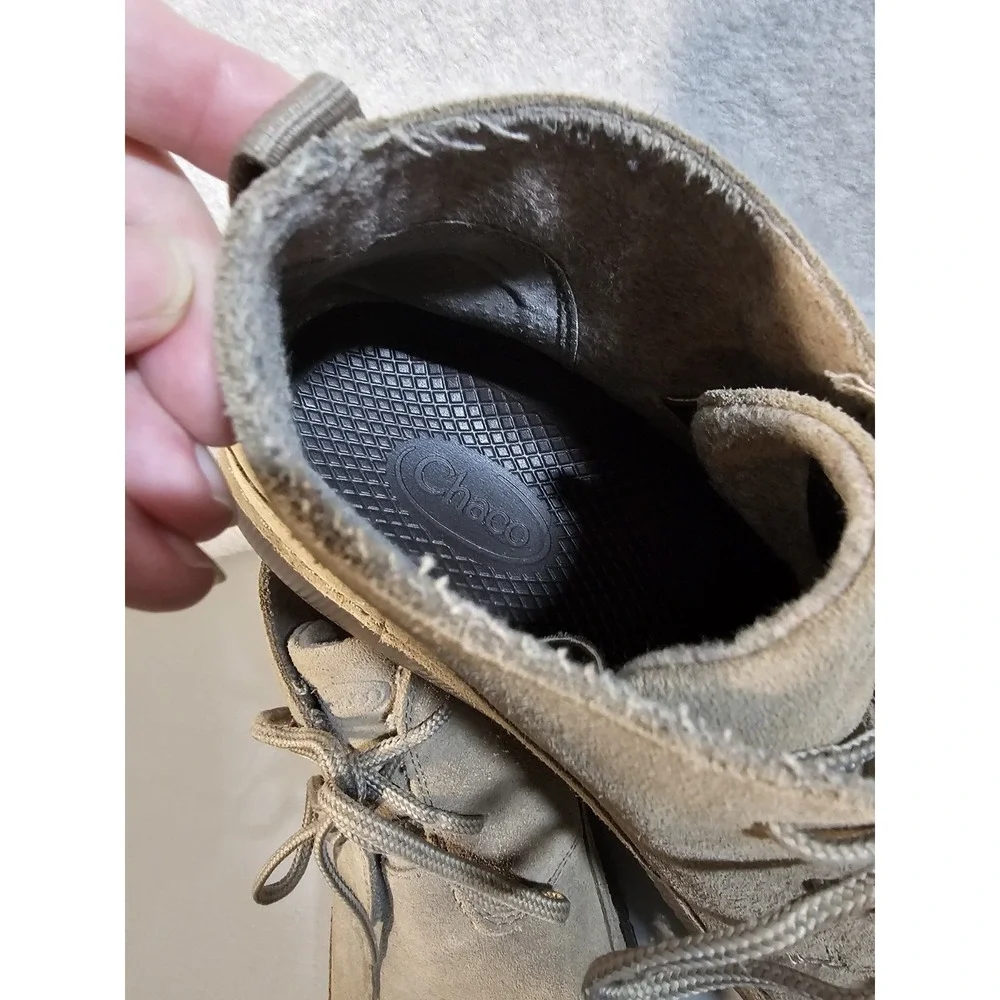 Chaco Mens US Size 9 Paonia Desert Chukka Suede Leather Boots Tan JCH108501
